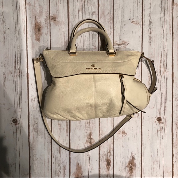 Vince Camuto Dean-Zip Compartment Pebbled Satchel - Picture 2 of 8